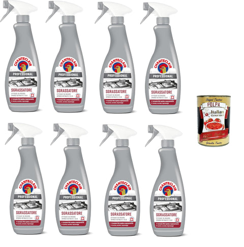 Chanteclair Professional Sgrassatore Professional Degreaser 8 x 700 ml + Italian Gourmet Polpa 400 g