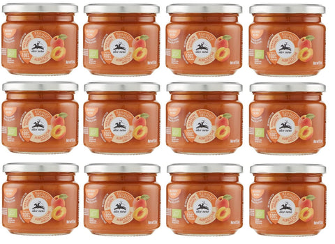 Alce Nero Composta di Albicocche Biologica Organic Apricot Compote with Italian Organic Apricots 270 g Pack of 12