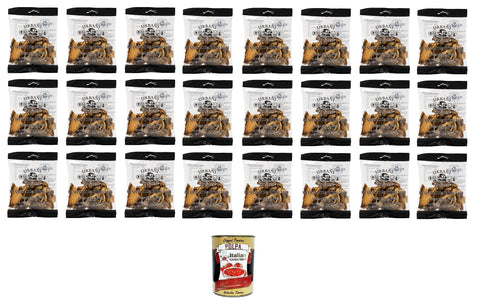 Urbani Funghi Porcini Secchi Dry Porcini Mushrooms 24 x 20 g + Italian Gourmet Polpa 400 g Tin