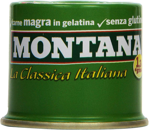12x Montana carne classica beef in aspic 90 g 100% Italian meat