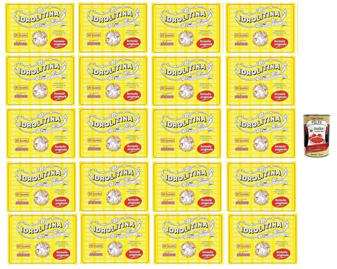 Ristora Idrolitina Preparato per Acqua da Tavola, Preparation for Table Water, 15 x 200 g (20 Bags) + Italian Gourmet Polpa 400 g