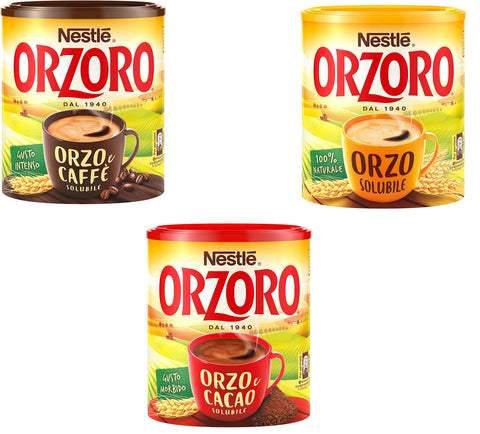 Nestle Orzoro Orzo e Cacao Classico Orzo e caffe' Instant Soluble Barley and Cocoa Grain Coffee