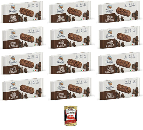 Gentilini Osvego al cioccolato Chocolate Osvego 12 x 250 g + Italian Gourmet Polpa 400 g