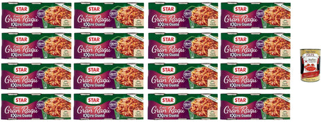 Star il mio Gran Ragù Extra Gusto with 100% Italian Meat, 16 x Pack of 3 Tins of 100 g + Italian Gourmet Polpa 400 g