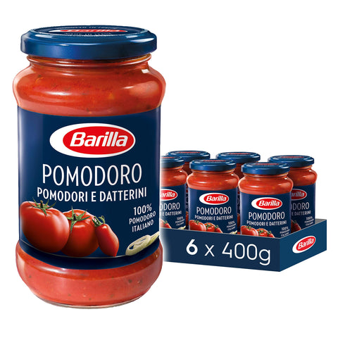 Barilla Pomodoro Pasta Sauce - Tomato Sauce Pack of 6 (6 x 400 g)