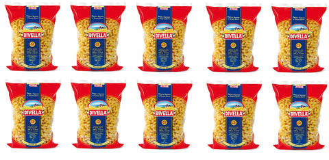 10x Pasta Divella 100% Italian N° 37 Riccioli 500g