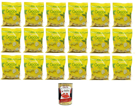 Fida Rossana Gocce Sweets Filled with Sicilian Lemon Juice, 18 x 175 g + Italian Gourmet Polpa 400 g