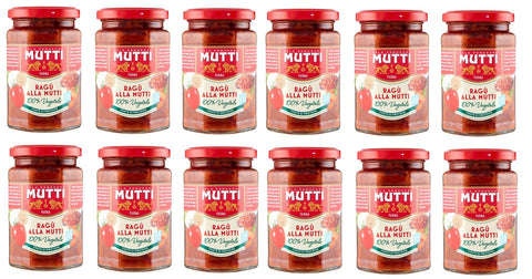 12x Mutti Ragù alla Mutti Vegetable Sauce 280 g + Italian Gourmet Pelati 400 g