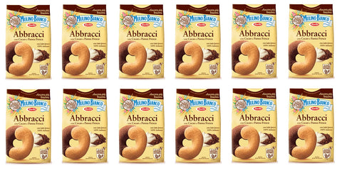 12 x Mulino Bianco Biscuits Abbracci 350 g Italy Biscuits Cookies Cake Brioche