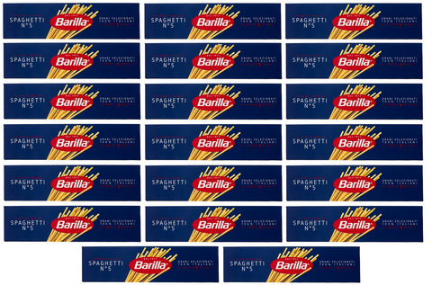 10 kg - 20 x 500 g Pasta Barilla Spaghetti No. 5 Italian Noodles (500 g Pack Each)