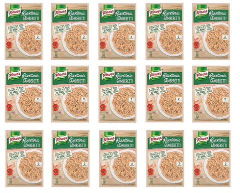 Knorr Risotto Gamberetti Rice Shrimp 175 g 100% Italian Ready Meals Pack of 15
