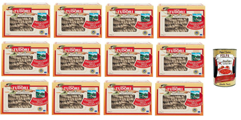 Molino Tudori Pizzoccheri della Valtellina I.G.P 12 x 500 g + Italian gourmet polpa 400 g