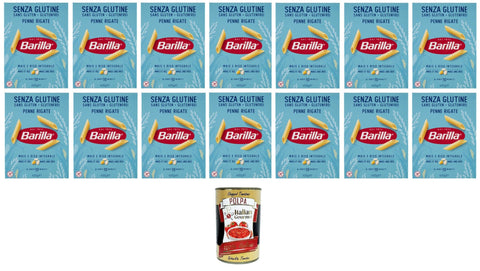 Barilla Pasta Penne Rigate Senza Glutine Glutine Pasta Pasta, Gluten Free 14 x 400 g + Italian Gourmet Polpa 400 g