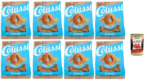 Colussi Granole Integrali con Cereali Croccanti, Biscuits with Crispy Muesli, Whole Grain Biscuits, 8 x 500 g + Italian Gourmet Polpa 400 g