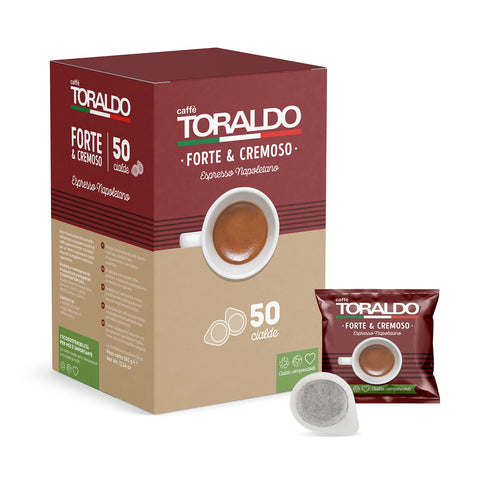 CAFFÈ TORALDO - MISCELA FORTE & CREMOSO - Box 50 PODS ESE44 7.2g