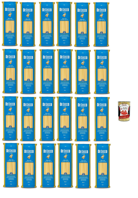 24x Pasta De Cecco 100% Italian Zita N°18 Pasta 500g + Italian Gourmet Polpa 400g
