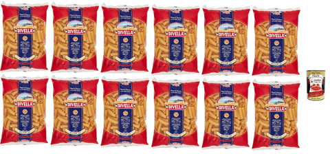 Divella Pasta 100% Italian Elicoidali 22, Durum Wheat Semolina Pasta, Cooking 9 Minutes 12 x 500 g + Italian Gourmet Polpa 400 g