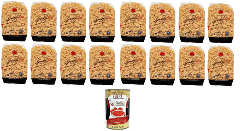 Garofalo Gnocchi Sardi N°36 Gragnano IGP Pasta 16 x 500 g + Italian Gourmet Polpa 400 g