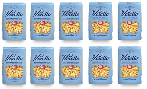 Voiello Il Fusillo Bucato n°145 Pasta 100% Italian Wheat 500 g Pasta Made of Durum Wheat Semolina Bronze Drawing Pack of 10