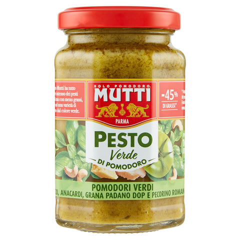 Mutti Pesto verde di pomodoro green tomato pesto pasta pesto sauce 180g