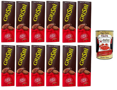 Grisbi New Grisbì Kitkat with KitKat Waffle Filling 12 x 112 g + Italian Gourmet Polpa 400 g