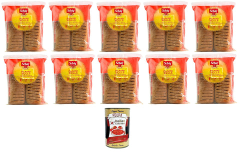 Schar Panini Rolls, the gluten-free roll for preparing delicious sandwiches, 10 x 150 g + Italian gourmet polpa 400 g