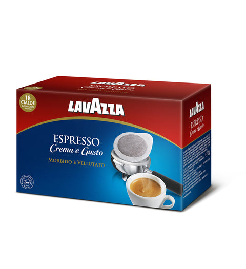 Lavazza - Espresso Crema e Gusto, Dark Roast - 6 packs of 18 pods [108 capsules]