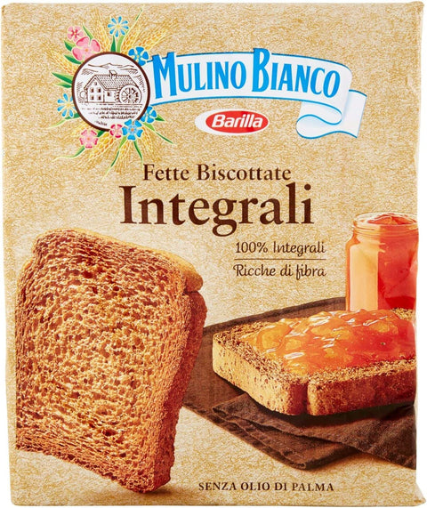 Mulino Bianco Fat Biscottate Volkoren 315 g Whole Grain Rusks from Italy
