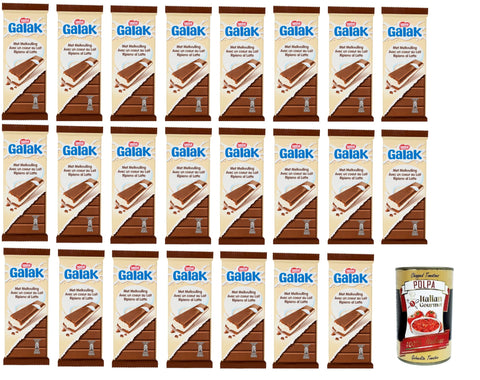 Galak Choco Milk Filled Milk Chocolate Bar 23 x 100 g + Italian Gourmet Polpa 400 g