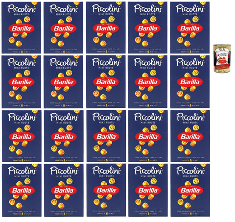 Barilla Piccolini Mini Ruote - Pack of 20 - Child-friendly Wheat Pasta, al dente in 6 minutes, 100% Durum Wheat Semolina, Ideal for Soups & Salads - + Italian Gourmet Polpa