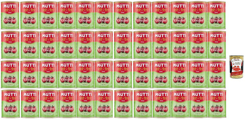 Mutti Pomodorini Ciliegini Cherry Tomatoes Tomato Sauce 100% Italian, Cherry Tomatoes, 100% Italian Tomatoes, 48 x 400 g + Italian Gourmet Polpa 400 g