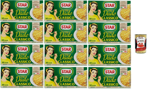 Star il mio Dado Classico 30 Dadi, Soup Cube, Broth, Classic, Rich in Flavour, 12 x 300 g + Italian Gourmet Polpa 400 g