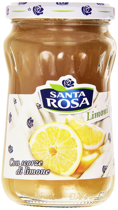 Santa Rosa Lemon Jam Fruit Spread from Italy 350 g Pack of 6