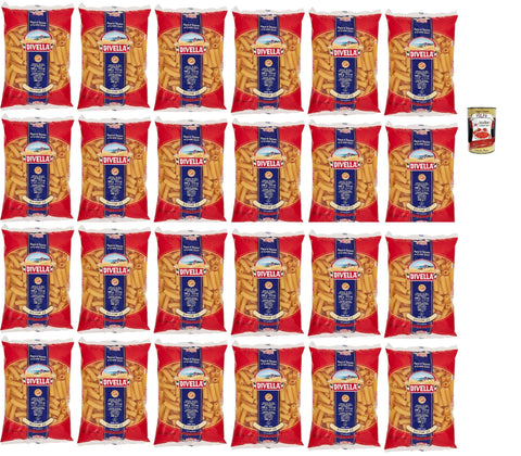 Divella Pasta 100% Italian Elicoidali 22, Durum Wheat Semolina Pasta, Cooking 9 Minutes 24 x 500 g + Italian Gourmet Polpa 400 g