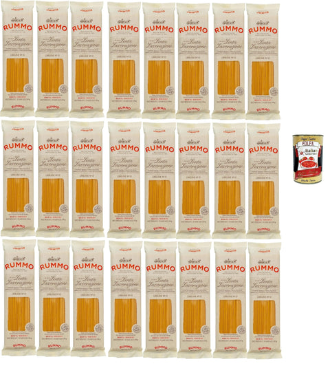 Rummo Linguine No.13 Pasta 24 x 500 g | Durum Wheat Semolina, al Bronzo - Slow Dried, Extra Bite-Resistant - Premium Storage Pack Family & Gastro + Italian Gourmet Polpa