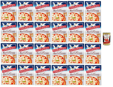 Paneangeli Lievito di Birra Mastro Fornaio - Brewer's Yeast - Versatile Dehydrated Yeast for Savoury and Sweet Foods - 24 x 21 g (3 Bags of 7 g) + Italian Gourmet Polpa 400 g