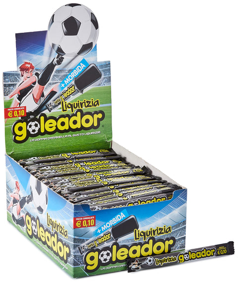 Goleador Licorice Double Gummy Candy, Gluten Free, Liquorice Flavour, Great to Share, Birthday and Party Gift Ideas, Pack of 200 One-Piece