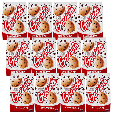 PAVESI Gocciole Chocolate - Biscuits with Chocolate Chips 500 g (Gocciole, x12)