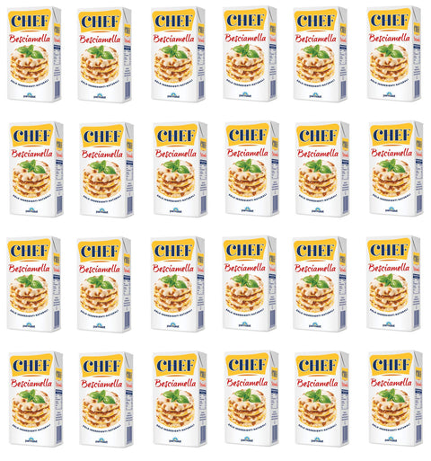 Parmalat Chef Besciamella Classic Bechamel Sauce for Cooking, 500 ml, Natural Ingredients, Ready for Cooking, Pack of 24