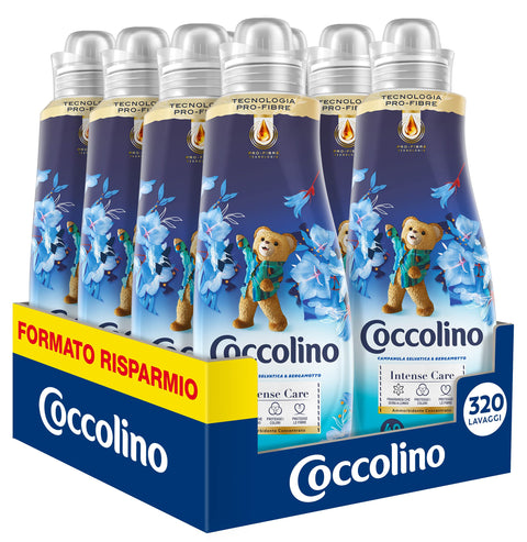 Coccolino Concentrated Fabric Softener Wild Campanula & Bergamot 320 Washes, 8x40 Washes