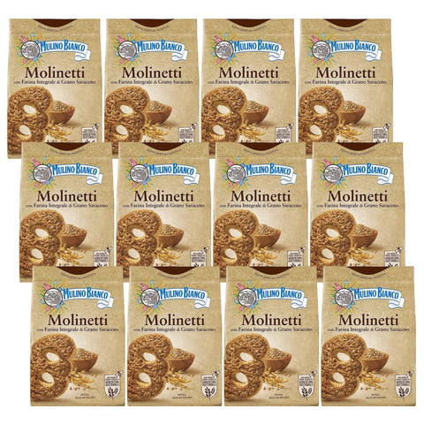 Mulino Bianco Molinetti Italian Whole Grain Biscuits 800 g (Molinetti, x12)