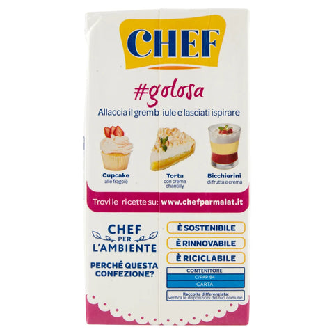12x Parmalat Chef Crema Pasticcera Pudding Cream for Cakes Ready Ready 530 g Desserts Pastry Product Gluten Free Free from Preservatives Dessert Sauces