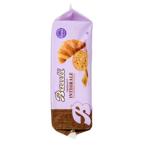12x Bauli Cornetti con Farina Integrale e Zucchero di Canna Grezzo Croissants with Wholemeal Flour and Raw Cane Sugar