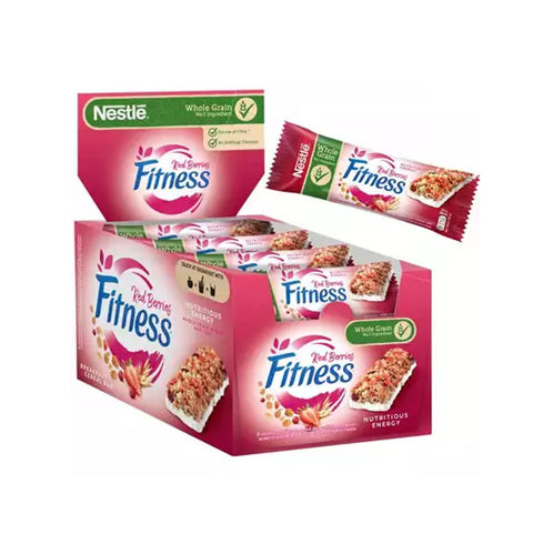 Nestlé Fitness barrette Frutti rossi Whole grain cereal and red fruit bars, 24-piece box