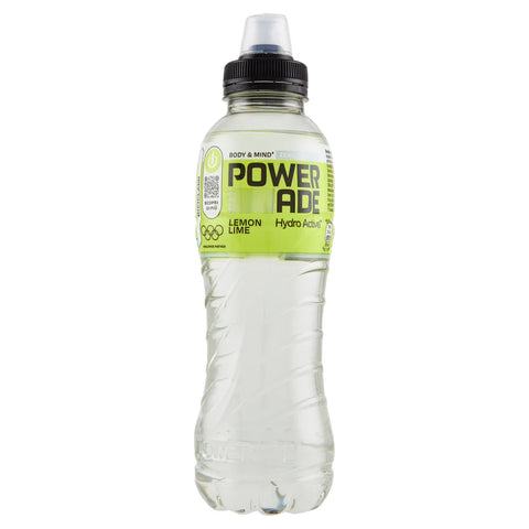 12x POWERADE Active Lemon e Lime Lemon and Lime Flavored Water – Refreshing calorie-free and sugar-free drink with vitamins B3 and B6 – Sports drink with micronutrients in 500 ml disposable PET bottles