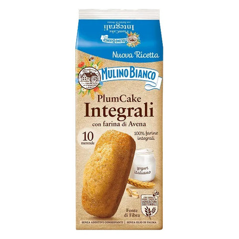 10x Mulino Bianco PlumCake integrali made with 100% wholemeal flour, 330 g