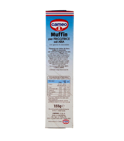3x Cameo Preparato per Muffin per friggitrice ad aria con gocce di cioccolato Chocolate chip muffin mix for air fryer, 155g