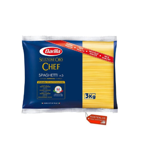 4x Barilla Spaghetti N°5 Selezione ORO Italian Pasta (3kg)