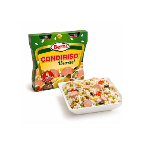 6x Berni Condiriso Wurstel Vegetable dressing for rice salads with sausages 2x 300g