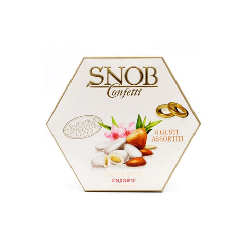 Crispo SNOB Lieto Evento Bianco Confetti 6 Gusti Assortiti Happy Event White confetti, 6 different flavours 500 g
